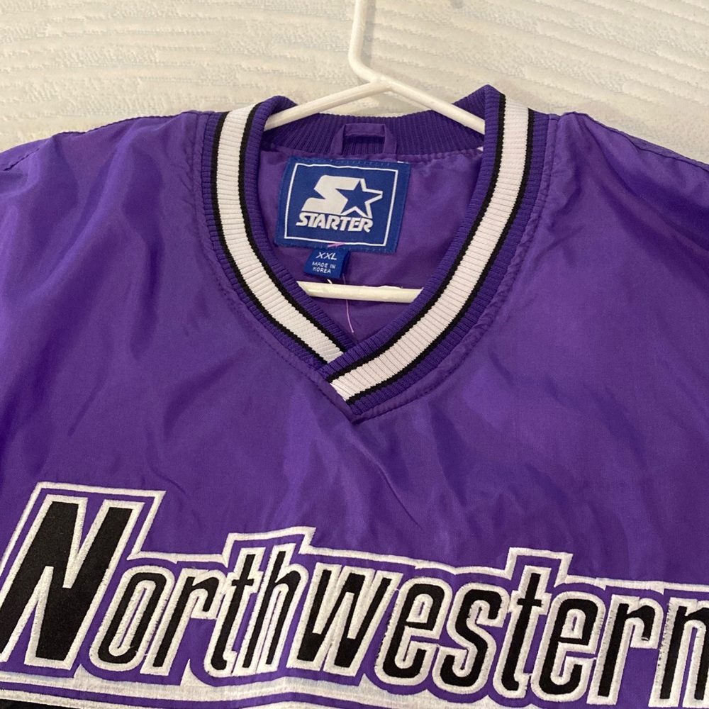 Starter Northwestern Purple Pullover
